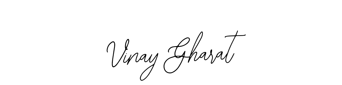 Bearetta-2O07w is a professional signature style that is perfect for those who want to add a touch of class to their signature. It is also a great choice for those who want to make their signature more unique. Get Vinay Gharat name to fancy signature for free. Vinay Gharat signature style 12 images and pictures png