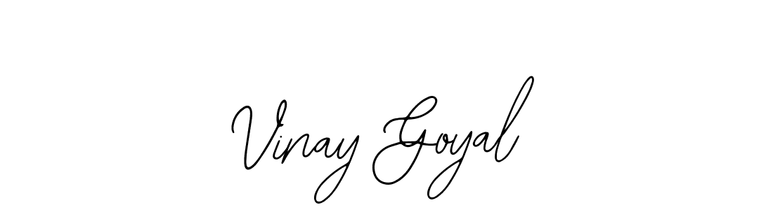 Make a short Vinay Goyal signature style. Manage your documents anywhere anytime using Bearetta-2O07w. Create and add eSignatures, submit forms, share and send files easily. Vinay Goyal signature style 12 images and pictures png