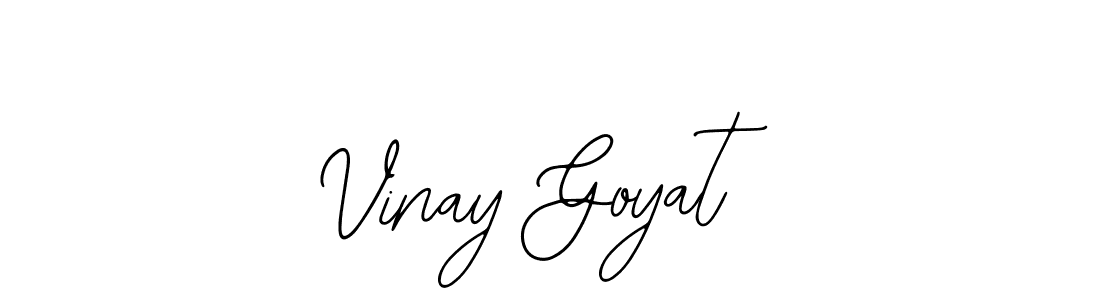 Similarly Bearetta-2O07w is the best handwritten signature design. Signature creator online .You can use it as an online autograph creator for name Vinay Goyat. Vinay Goyat signature style 12 images and pictures png