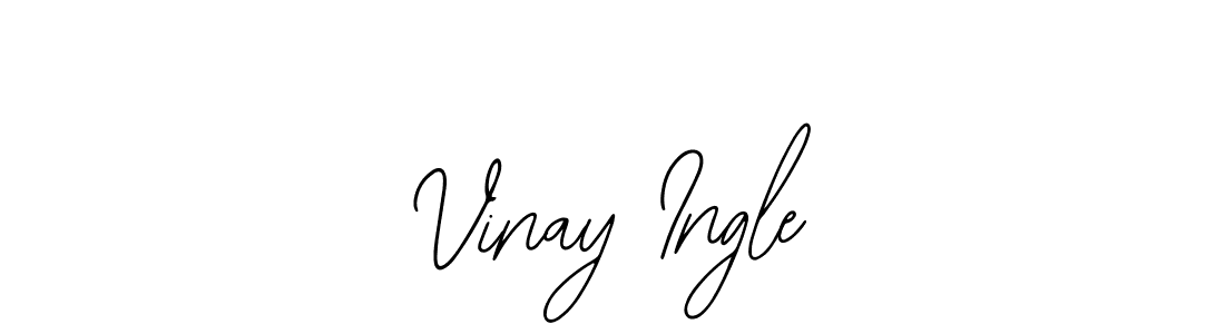 The best way (Bearetta-2O07w) to make a short signature is to pick only two or three words in your name. The name Vinay Ingle include a total of six letters. For converting this name. Vinay Ingle signature style 12 images and pictures png