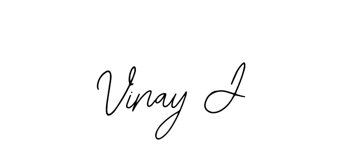 Create a beautiful signature design for name Vinay J. With this signature (Bearetta-2O07w) fonts, you can make a handwritten signature for free. Vinay J signature style 12 images and pictures png