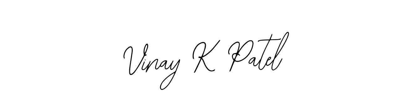Also You can easily find your signature by using the search form. We will create Vinay K Patel name handwritten signature images for you free of cost using Bearetta-2O07w sign style. Vinay K Patel signature style 12 images and pictures png
