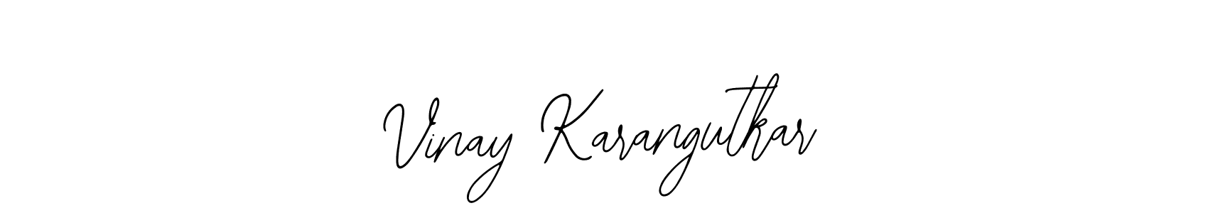 You should practise on your own different ways (Bearetta-2O07w) to write your name (Vinay Karangutkar) in signature. don't let someone else do it for you. Vinay Karangutkar signature style 12 images and pictures png