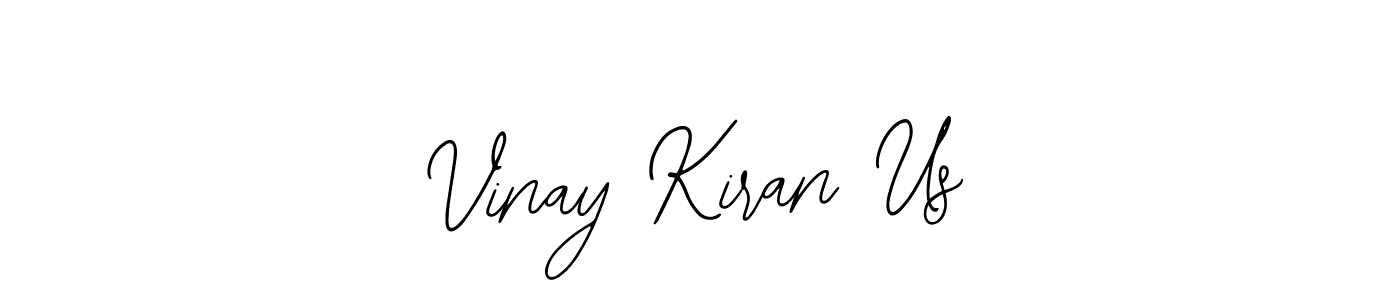 if you are searching for the best signature style for your name Vinay Kiran Us. so please give up your signature search. here we have designed multiple signature styles  using Bearetta-2O07w. Vinay Kiran Us signature style 12 images and pictures png