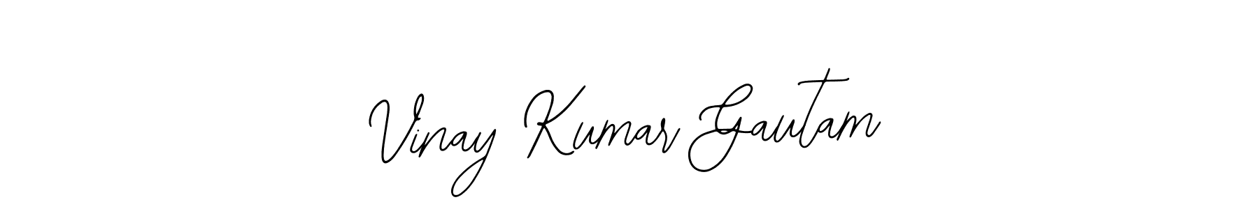 Use a signature maker to create a handwritten signature online. With this signature software, you can design (Bearetta-2O07w) your own signature for name Vinay Kumar Gautam. Vinay Kumar Gautam signature style 12 images and pictures png