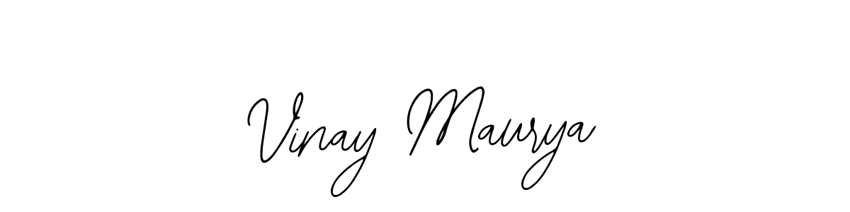 Also we have Vinay Maurya name is the best signature style. Create professional handwritten signature collection using Bearetta-2O07w autograph style. Vinay Maurya signature style 12 images and pictures png