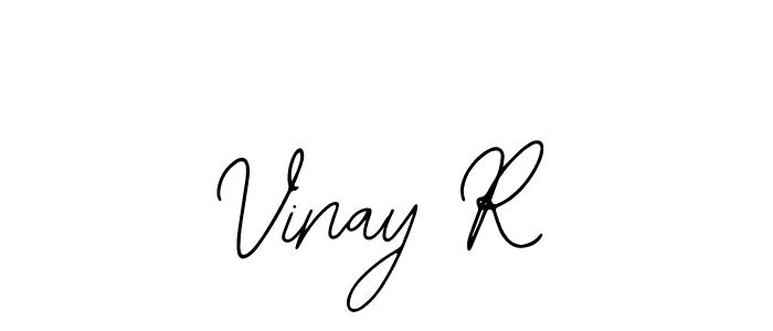 How to Draw Vinay R signature style? Bearetta-2O07w is a latest design signature styles for name Vinay R. Vinay R signature style 12 images and pictures png