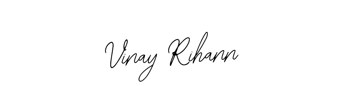 How to make Vinay Rihann signature? Bearetta-2O07w is a professional autograph style. Create handwritten signature for Vinay Rihann name. Vinay Rihann signature style 12 images and pictures png
