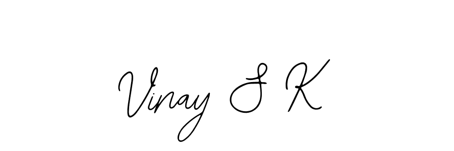 Similarly Bearetta-2O07w is the best handwritten signature design. Signature creator online .You can use it as an online autograph creator for name Vinay S K. Vinay S K signature style 12 images and pictures png