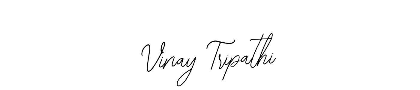 How to make Vinay Tripathi name signature. Use Bearetta-2O07w style for creating short signs online. This is the latest handwritten sign. Vinay Tripathi signature style 12 images and pictures png
