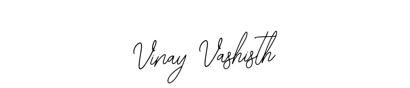 How to make Vinay Vashisth name signature. Use Bearetta-2O07w style for creating short signs online. This is the latest handwritten sign. Vinay Vashisth signature style 12 images and pictures png