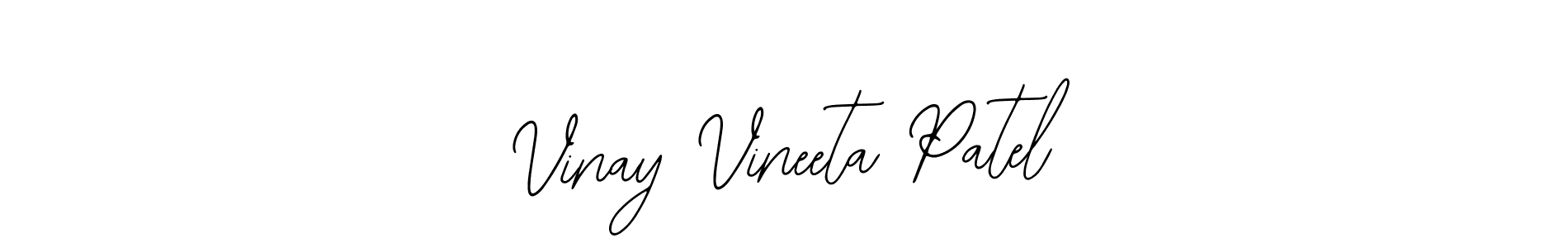This is the best signature style for the Vinay Vineeta Patel name. Also you like these signature font (Bearetta-2O07w). Mix name signature. Vinay Vineeta Patel signature style 12 images and pictures png