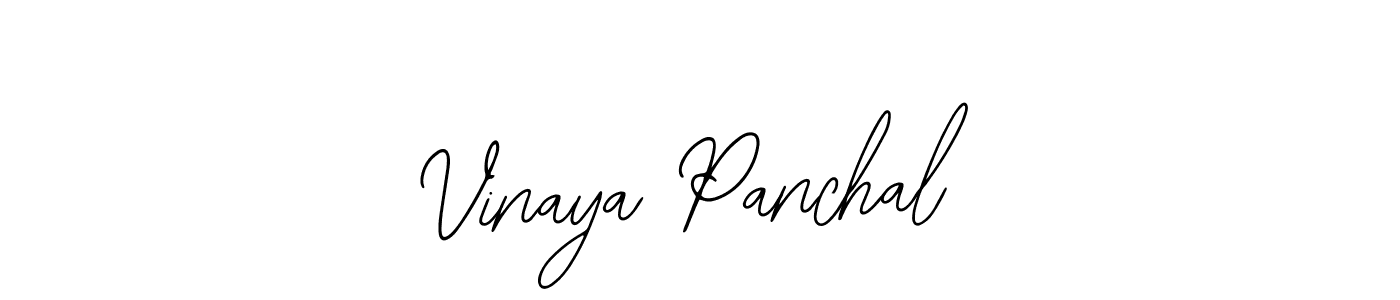 You should practise on your own different ways (Bearetta-2O07w) to write your name (Vinaya Panchal) in signature. don't let someone else do it for you. Vinaya Panchal signature style 12 images and pictures png