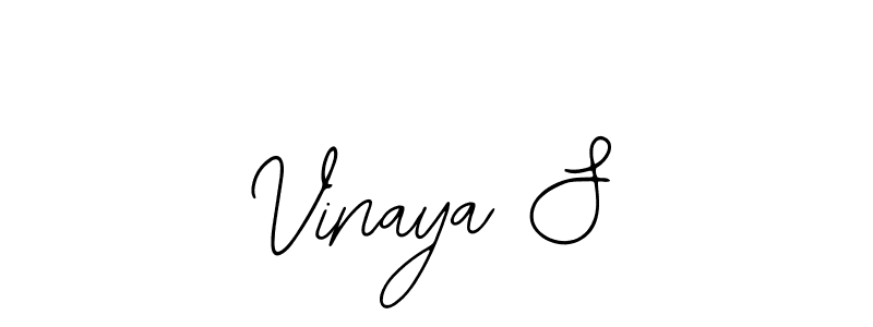 How to make Vinaya S name signature. Use Bearetta-2O07w style for creating short signs online. This is the latest handwritten sign. Vinaya S signature style 12 images and pictures png