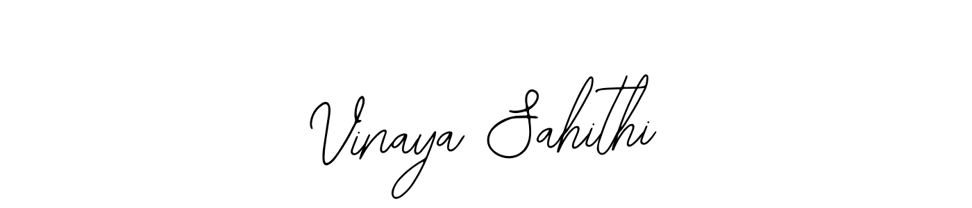 Also we have Vinaya Sahithi name is the best signature style. Create professional handwritten signature collection using Bearetta-2O07w autograph style. Vinaya Sahithi signature style 12 images and pictures png