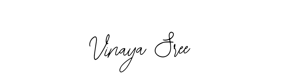 You should practise on your own different ways (Bearetta-2O07w) to write your name (Vinaya Sree) in signature. don't let someone else do it for you. Vinaya Sree signature style 12 images and pictures png