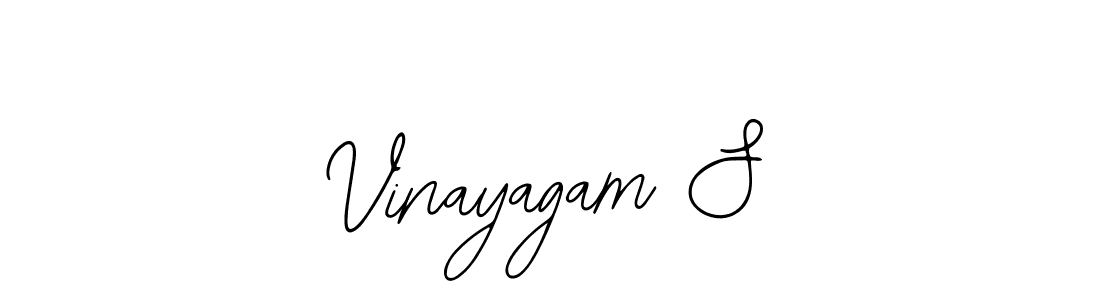 Similarly Bearetta-2O07w is the best handwritten signature design. Signature creator online .You can use it as an online autograph creator for name Vinayagam S. Vinayagam S signature style 12 images and pictures png