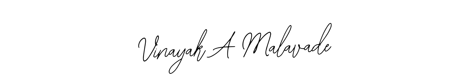 Bearetta-2O07w is a professional signature style that is perfect for those who want to add a touch of class to their signature. It is also a great choice for those who want to make their signature more unique. Get Vinayak A Malavade name to fancy signature for free. Vinayak A Malavade signature style 12 images and pictures png