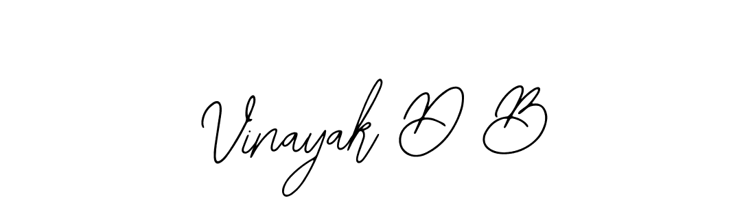 You should practise on your own different ways (Bearetta-2O07w) to write your name (Vinayak D B) in signature. don't let someone else do it for you. Vinayak D B signature style 12 images and pictures png