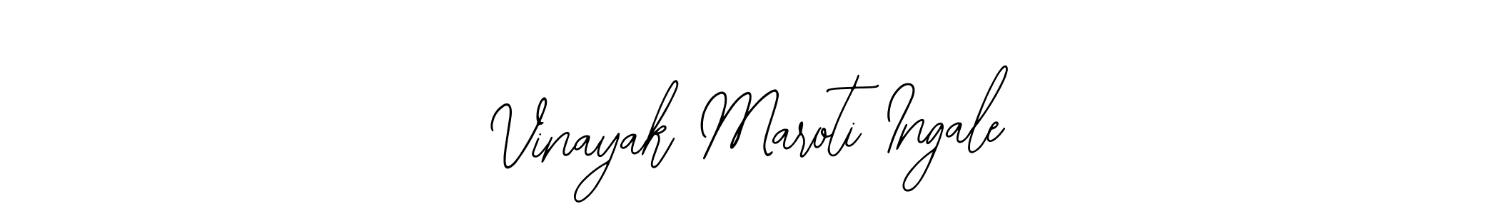 How to make Vinayak Maroti Ingale name signature. Use Bearetta-2O07w style for creating short signs online. This is the latest handwritten sign. Vinayak Maroti Ingale signature style 12 images and pictures png