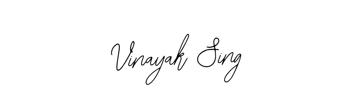 How to make Vinayak Sing name signature. Use Bearetta-2O07w style for creating short signs online. This is the latest handwritten sign. Vinayak Sing signature style 12 images and pictures png