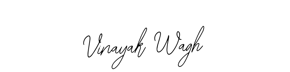 How to make Vinayak Wagh name signature. Use Bearetta-2O07w style for creating short signs online. This is the latest handwritten sign. Vinayak Wagh signature style 12 images and pictures png