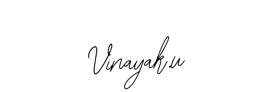 Vinayak.u stylish signature style. Best Handwritten Sign (Bearetta-2O07w) for my name. Handwritten Signature Collection Ideas for my name Vinayak.u. Vinayak.u signature style 12 images and pictures png