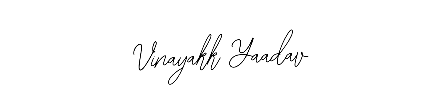 Also we have Vinayakk Yaadav name is the best signature style. Create professional handwritten signature collection using Bearetta-2O07w autograph style. Vinayakk Yaadav signature style 12 images and pictures png