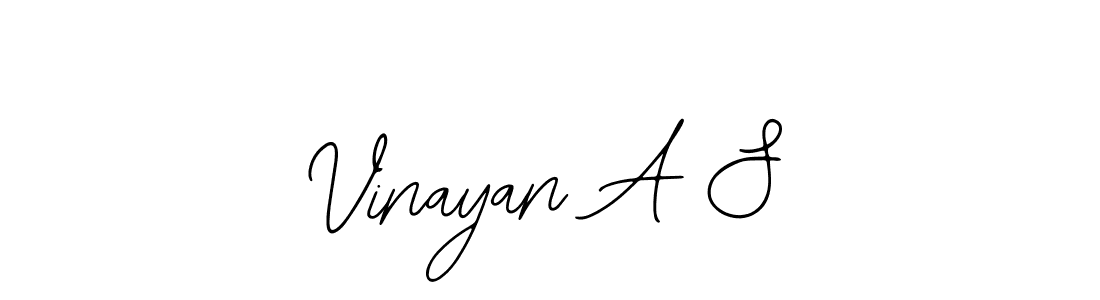 It looks lik you need a new signature style for name Vinayan A S. Design unique handwritten (Bearetta-2O07w) signature with our free signature maker in just a few clicks. Vinayan A S signature style 12 images and pictures png