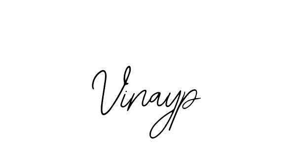 Design your own signature with our free online signature maker. With this signature software, you can create a handwritten (Bearetta-2O07w) signature for name Vinayp. Vinayp signature style 12 images and pictures png