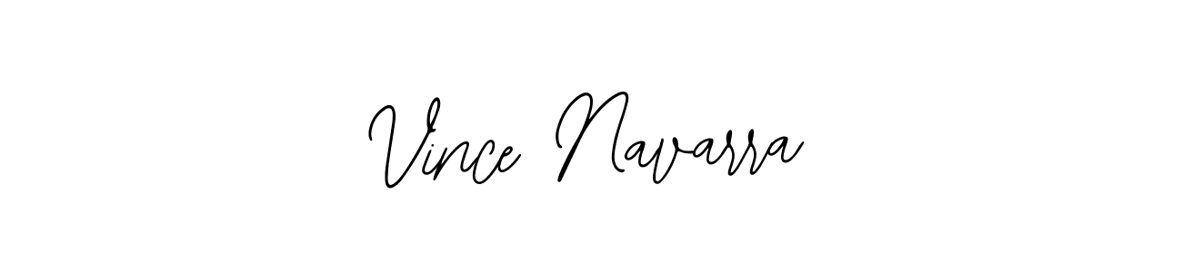 How to make Vince Navarra signature? Bearetta-2O07w is a professional autograph style. Create handwritten signature for Vince Navarra name. Vince Navarra signature style 12 images and pictures png