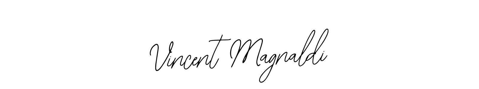 Make a beautiful signature design for name Vincent Magnaldi. With this signature (Bearetta-2O07w) style, you can create a handwritten signature for free. Vincent Magnaldi signature style 12 images and pictures png
