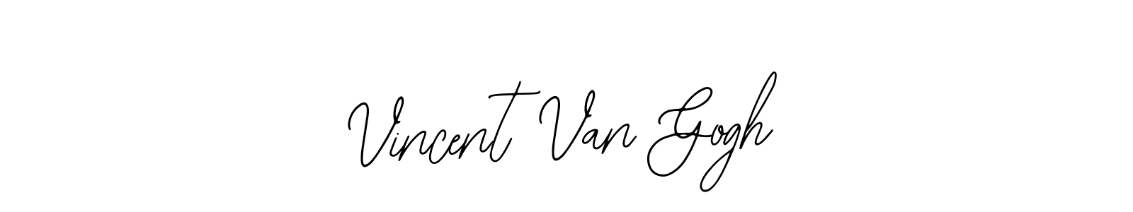 How to make Vincent Van Gogh name signature. Use Bearetta-2O07w style for creating short signs online. This is the latest handwritten sign. Vincent Van Gogh signature style 12 images and pictures png