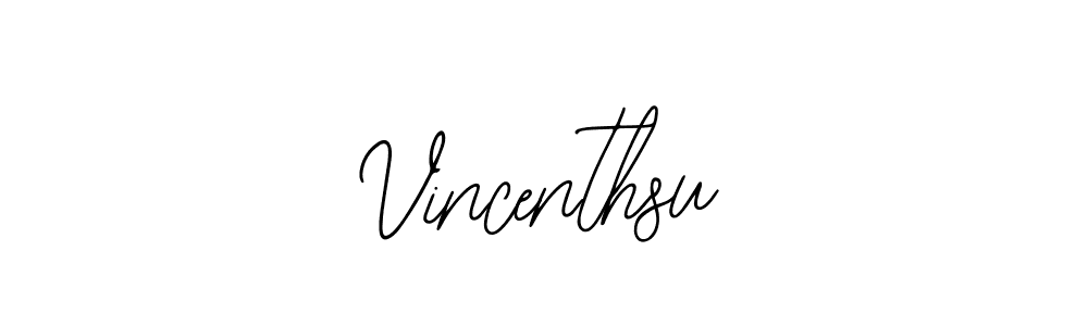 Make a beautiful signature design for name Vincenthsu. With this signature (Bearetta-2O07w) style, you can create a handwritten signature for free. Vincenthsu signature style 12 images and pictures png