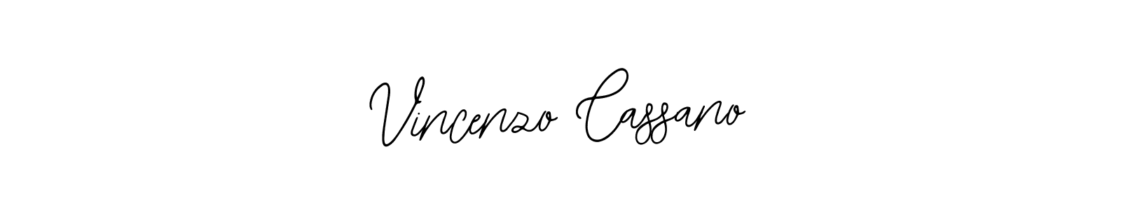 You should practise on your own different ways (Bearetta-2O07w) to write your name (Vincenzo Cassano) in signature. don't let someone else do it for you. Vincenzo Cassano signature style 12 images and pictures png