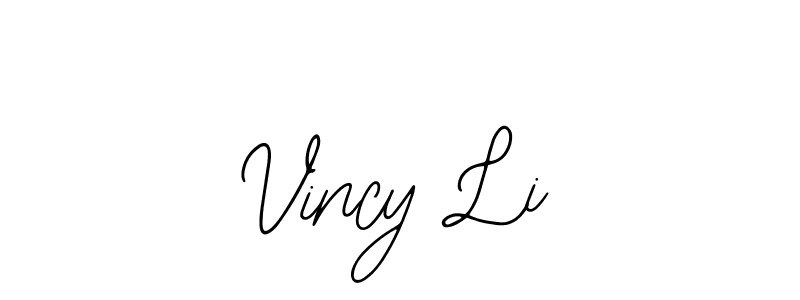 Also You can easily find your signature by using the search form. We will create Vincy Li name handwritten signature images for you free of cost using Bearetta-2O07w sign style. Vincy Li signature style 12 images and pictures png