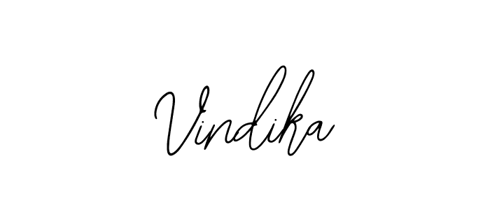 if you are searching for the best signature style for your name Vindika. so please give up your signature search. here we have designed multiple signature styles  using Bearetta-2O07w. Vindika signature style 12 images and pictures png