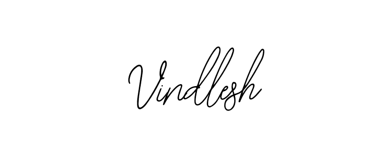 Use a signature maker to create a handwritten signature online. With this signature software, you can design (Bearetta-2O07w) your own signature for name Vindlesh. Vindlesh signature style 12 images and pictures png