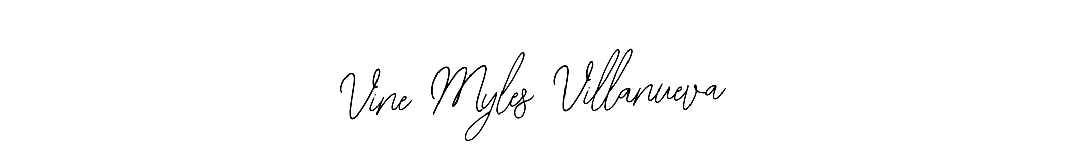 It looks lik you need a new signature style for name Vine Myles Villanueva. Design unique handwritten (Bearetta-2O07w) signature with our free signature maker in just a few clicks. Vine Myles Villanueva signature style 12 images and pictures png
