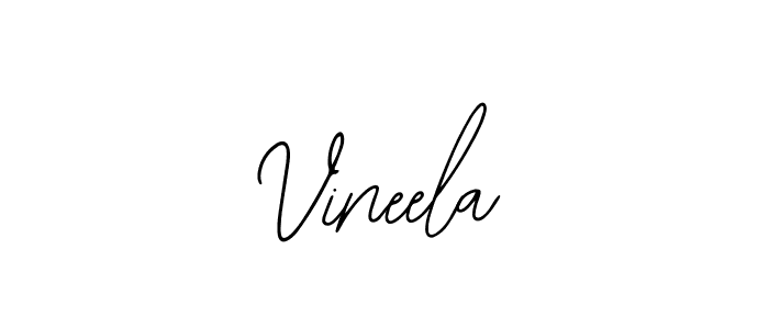 The best way (Bearetta-2O07w) to make a short signature is to pick only two or three words in your name. The name Vineela include a total of six letters. For converting this name. Vineela signature style 12 images and pictures png