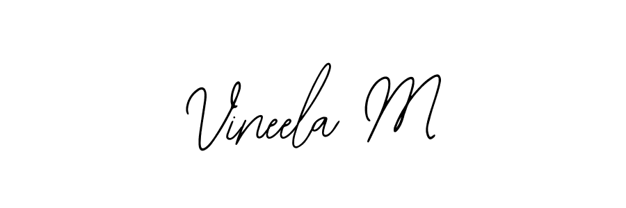 Make a beautiful signature design for name Vineela M. Use this online signature maker to create a handwritten signature for free. Vineela M signature style 12 images and pictures png