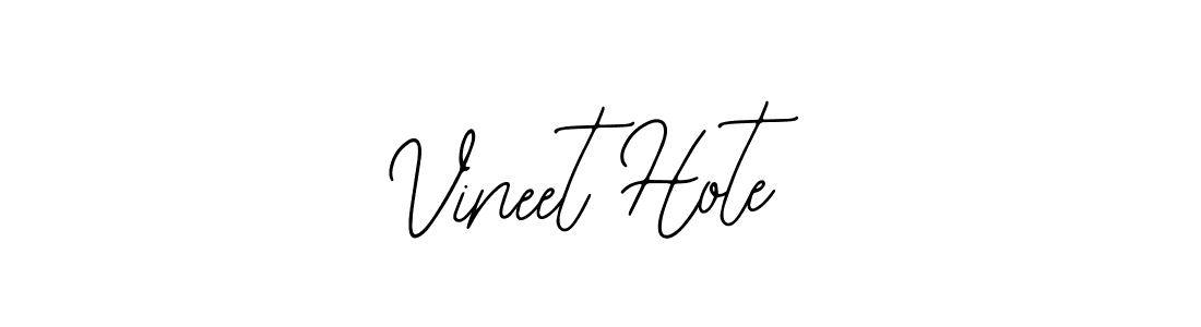 Vineet Hote stylish signature style. Best Handwritten Sign (Bearetta-2O07w) for my name. Handwritten Signature Collection Ideas for my name Vineet Hote. Vineet Hote signature style 12 images and pictures png