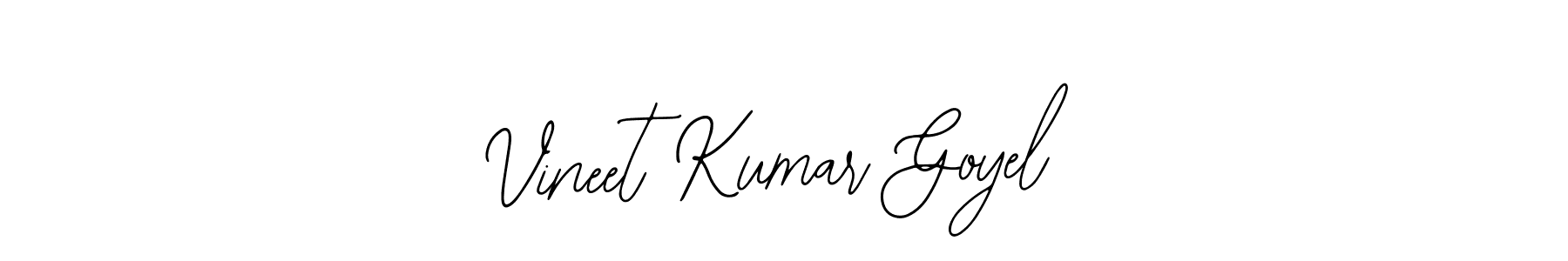 You should practise on your own different ways (Bearetta-2O07w) to write your name (Vineet Kumar Goyel) in signature. don't let someone else do it for you. Vineet Kumar Goyel signature style 12 images and pictures png