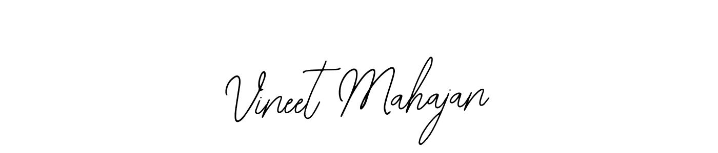 You should practise on your own different ways (Bearetta-2O07w) to write your name (Vineet Mahajan) in signature. don't let someone else do it for you. Vineet Mahajan signature style 12 images and pictures png