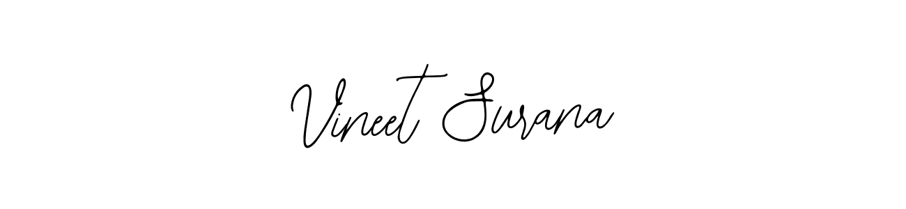 Vineet Surana stylish signature style. Best Handwritten Sign (Bearetta-2O07w) for my name. Handwritten Signature Collection Ideas for my name Vineet Surana. Vineet Surana signature style 12 images and pictures png