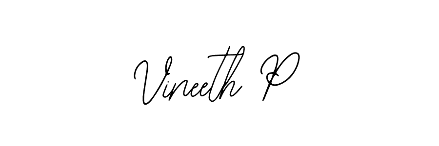 It looks lik you need a new signature style for name Vineeth P. Design unique handwritten (Bearetta-2O07w) signature with our free signature maker in just a few clicks. Vineeth P signature style 12 images and pictures png
