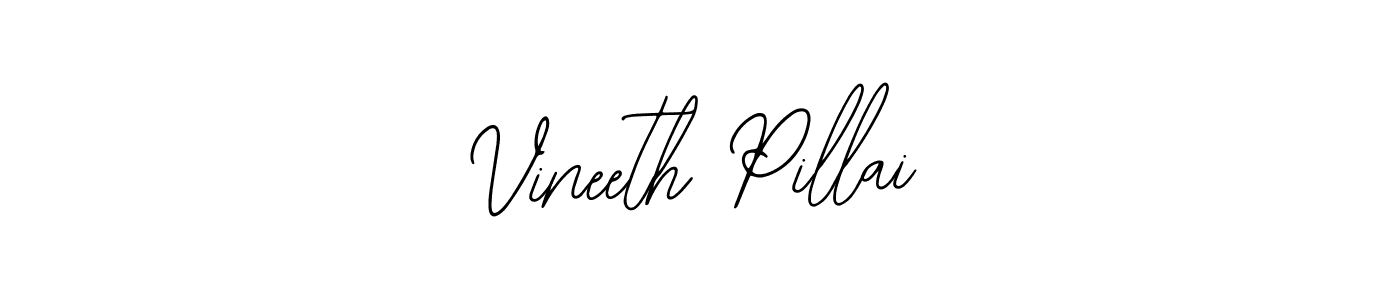 Also we have Vineeth Pillai name is the best signature style. Create professional handwritten signature collection using Bearetta-2O07w autograph style. Vineeth Pillai signature style 12 images and pictures png