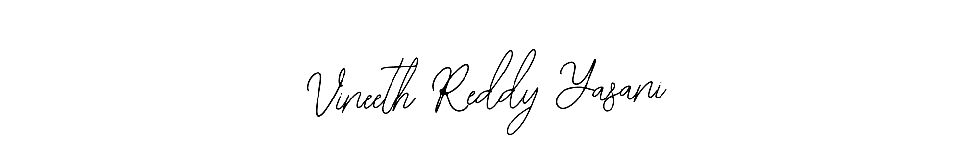 Make a beautiful signature design for name Vineeth Reddy Yasani. With this signature (Bearetta-2O07w) style, you can create a handwritten signature for free. Vineeth Reddy Yasani signature style 12 images and pictures png