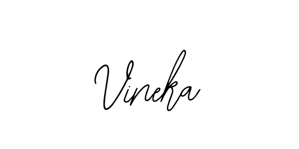 Design your own signature with our free online signature maker. With this signature software, you can create a handwritten (Bearetta-2O07w) signature for name Vineka. Vineka signature style 12 images and pictures png