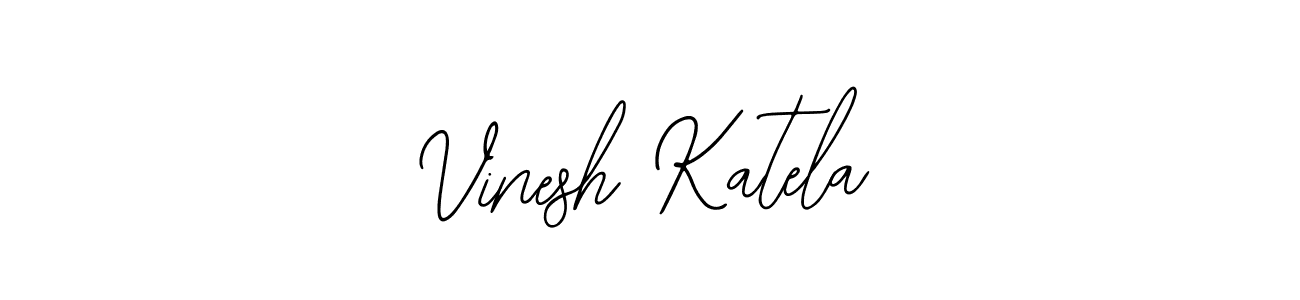 Design your own signature with our free online signature maker. With this signature software, you can create a handwritten (Bearetta-2O07w) signature for name Vinesh Katela. Vinesh Katela signature style 12 images and pictures png
